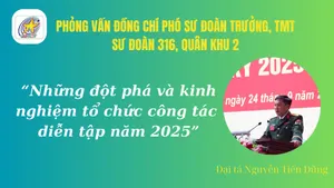 Phỏng vấn: Đại tá Nguyễn Tiến Dũng, Phó Sư đoàn trưởng, Tham mưu trưởng  Sư đoàn 316, Quân khu 2 về những đột phá và kinh nghiệm tổ chức công tác  diễn tập năm 2025