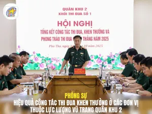 Hiệu quả công tác thi đua khen thưởng ở các đơn vị thuộc Lực lượng vũ trang Quân khu 2