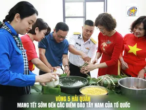 Vùng 5 Hải Quân: Mang Tết sớm đến các điểm đảo Tây Nam của Tổ Quốc