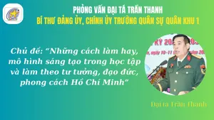 Đại tá Trần Thanh, Bí thư Đảng ủy, Chính ủy Trường quân sự Quân khu 1 về những cách làm hay, mô hình sáng tạo trong học tập và làm theo tư tưởng, đạo đức, phong cách Hồ Chí Minh