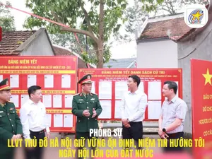 Lực lượng vũ trang Thủ đô Hà Nội giữ vững ổn định, niềm tin hướng tới ngày hội lớn của đất nước