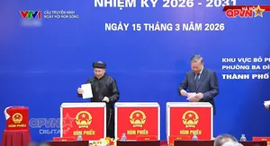 Tổng Bí thư Tô Lâm thực hiện quyền cử tri tại phường Ba Đình (TP. Hà Nội)