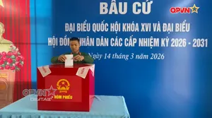 Cử tri đặc khu Bạch Long Vĩ bầu cử sớm