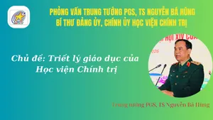 Trung tướng PGS, TS Nguyễn Bá Hùng, Chính ủy Học viện Chính trị về Triết lý giáo dục của Học viện
