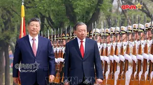 Lễ đón trọng thể Tổng Bí thư, Chủ tịch nước Tô Lâm thăm cấp Nhà nước đến Trung Quốc