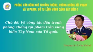 Phỏng vấn: Thượng tá Lê Văn Khánh, Trưởng phòng. Phòng chống tội phạm và vi phạm, Bộ Tư lệnh Vùng Cảnh sát biển 4