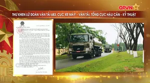 Thư khen Lữ đoàn Vận tải 683, Cục Xe máy - Vận tải, Tổng cục Hậu cần - Kỹ thuật