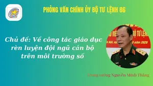 Phỏng vấn Trung tướng Nguyễn Minh Thắng, Chính ủy Bộ tư lệnh 86 về công tác giáo dục, rèn luyện đội ngũ cán bộ trên môi trường số