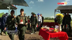 Quy tập hài cốt du kích tại Cần Thơ