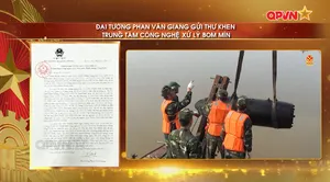 Đại tướng Phan Văn Giang gửi thư khen Trung tâm Công nghệ xử lý bom mìn