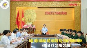 Lực lượng vũ trang tỉnh Ninh Bình hướng tới Đại hội đại biểu Đảng bộ quân sự tỉnh lần thứ I, nhiệm kỳ 2025-2030