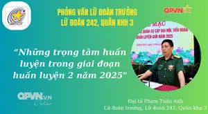 Phỏng vấn Lữ đoàn trưởng, Lữ đoàn 242, Quân khu 3 về những trọng tâm huấn trong luyện giai đoạn 2 năm 2025