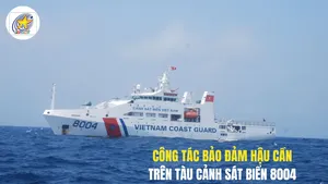 Công tác bảo đảm hậu cần trên tàu Cảnh sát biển 8004