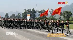 Hợp luyện các khối diễu binh, diễu hành thực hiện nhiệm vụ A80