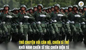 Trò chuyện với một số cán bộ, chiến sĩ trẻ của Quân đoàn 34