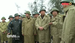 Quân đội huy động lực lượng, chủ động ứng phó bão số 10