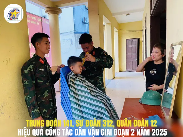 Trung đoàn 141, Sư đoàn 312, Quân đoàn 12: Hiệu quả công tác dân vận giai đoạn 2 năm 2025