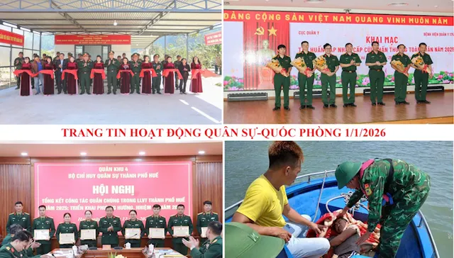 Trang tin hoạt động Quân sự-quốc phòng 01/01/2026