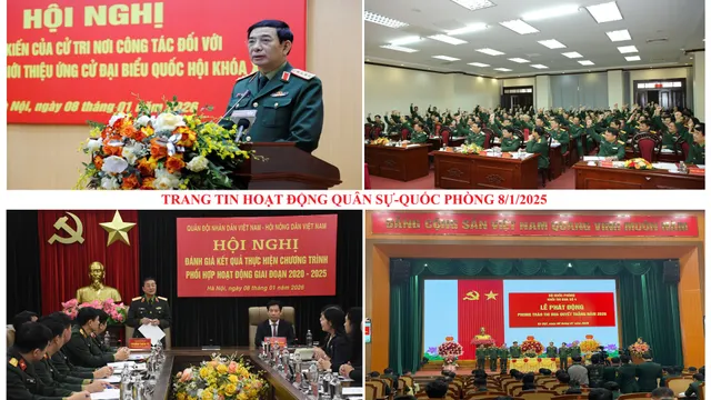 Trang tin hoạt động quân sự - quốc phòng 08/01/2026