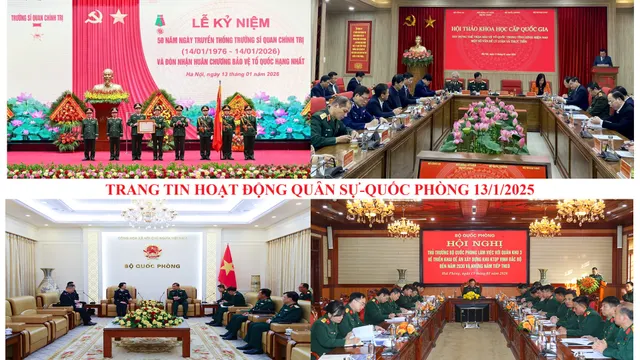 Trang tin hoạt động quân sự - quốc phòng 13/01/2026