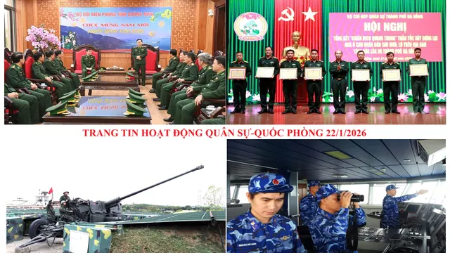 Trang tin hoạt động Quân sự-Quốc phòng 22/1/2026