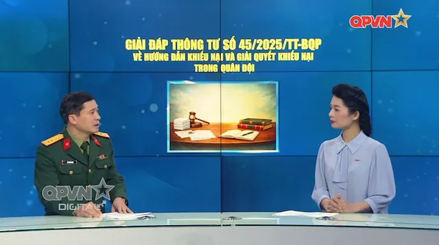 Hộp thư quốc phòng - Số 361: Hướng dẫn khiếu nại và giải quyết khiếu nại trong Quân đội