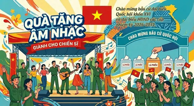 Quà tặng âm nhạc giành cho chiến sĩ: Lá phiếu niềm tin