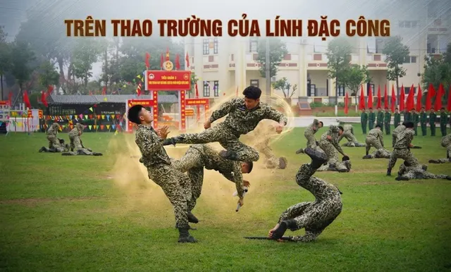 Trên thao trường của lính Đặc công