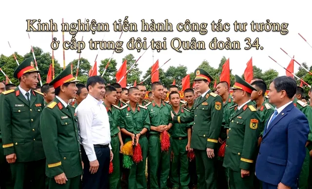 Kinh nghiệm tiến hành công tác tư tưởng cấp Trung đội tại Quân đoàn 34