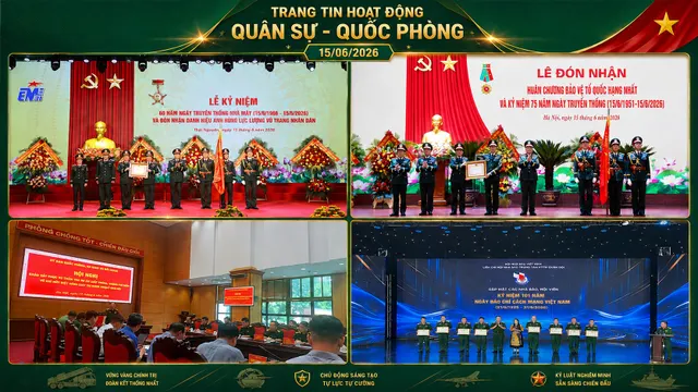 Trang tin hoạt động Quân sự - Quốc phòng 15/6/2026
