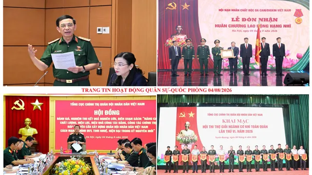 Trang tin hoạt động Quân sự - Quốc phòng 04/8/2026