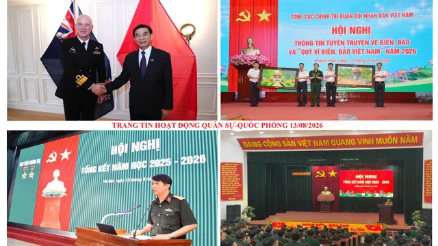 Trang tin hoạt động Quân sự - Quốc phòng 13/8/2026