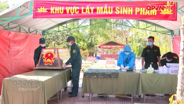 Khánh Hòa hoàn thành lấy mẫu sinh phẩm hài cốt liệt sĩ