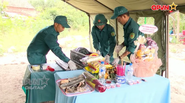 Tiếp tục tìm thấy hài cốt liệt sĩ tại xã Nghĩa Giang, Quảng Ngãi