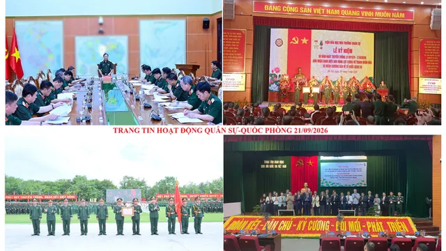 Trang tin hoạt động Quân sự - Quốc phòng 21/9/2026