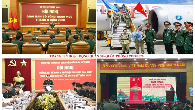 Trang tin 21h00 tối thứ Ba 29/9 và 06h30 sáng thứ Tư 30/9/2026