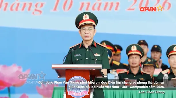 Diễn tập chung về phòng thủ dân sự giữa quân đội ba nước Việt Nam - Lào – Campuchia