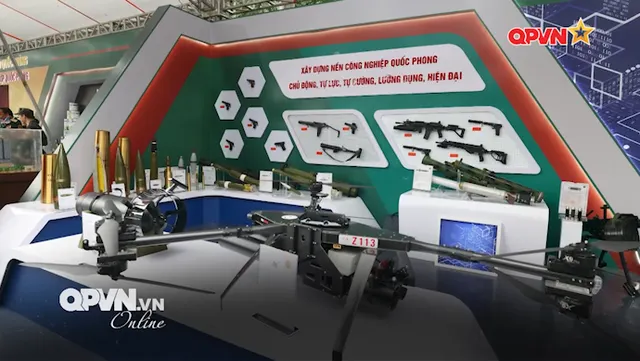 Ấn tượng không gian trưng bày Tổng cục Công nghiệp Quốc phòng