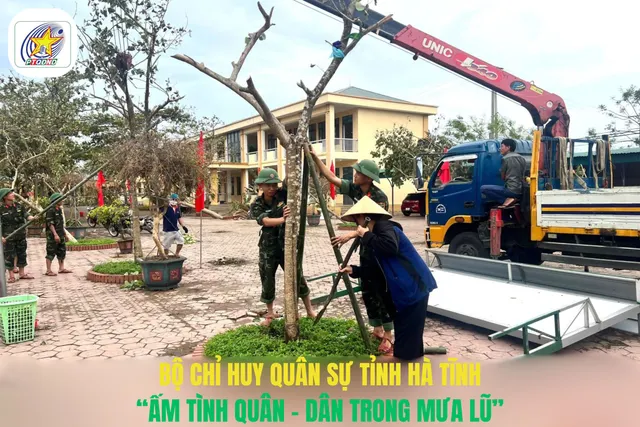 Bộ Chỉ huy quân sự tỉnh Hà Tĩnh: Ấm tình quân dân trong mưa lũ